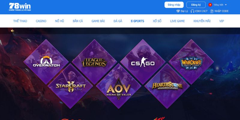 Trở thành người chơi sành sỏi với ngàn tựa game esports hay